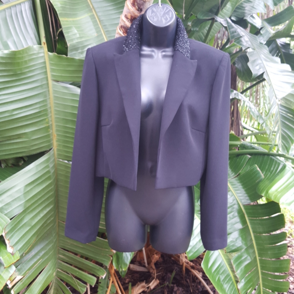 Vintage Crop beaded bolero jacket